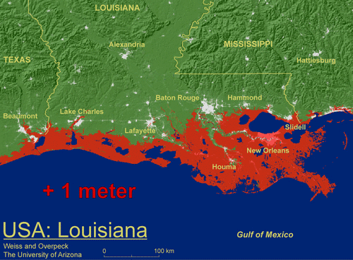 Louisiana Water Level Global Warming 47